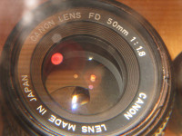 CANON LENS FD 50mm 1:1.8 MADE IN JAPAN