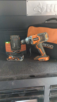 RIDGID  Cordless Hammer Drill 2 battery sub compact multi torque