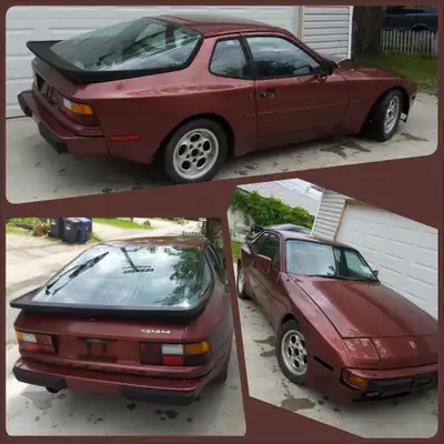 For Sale 1984 Porsche 944. - 46,500KMs - Burgundy exterior, 2 tone brown interior . - New starter -...