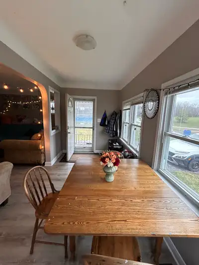 Main level floor of home. 3 bedroom unit. Single room available for rent. Shared living space. Great...