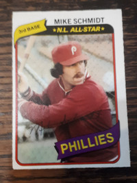 1980 O-Pee-Chee Baseball Mike Schmidt Card #141