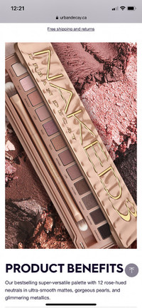 Urban Decay Naked 3 Eyeshadow Palette- NEW!