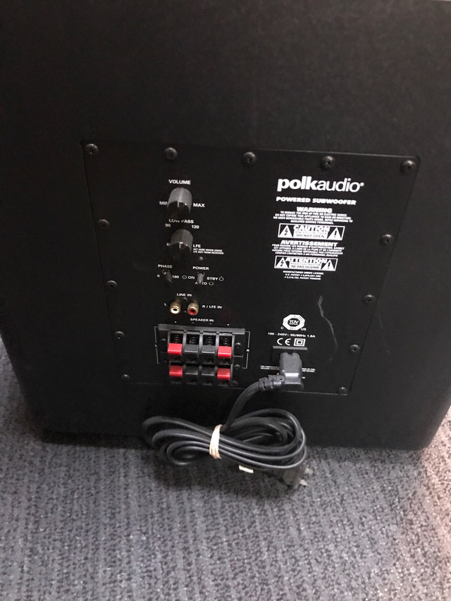 POLK AUDIO PSE125 POWERED SUBWOOFER in Speakers in Oshawa / Durham Region - Image 4