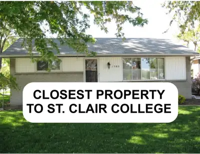 30 SECS to ST. CLAIR COLLEGE + SAVE $$$ - PRIVATE ROOMS FOR RENT