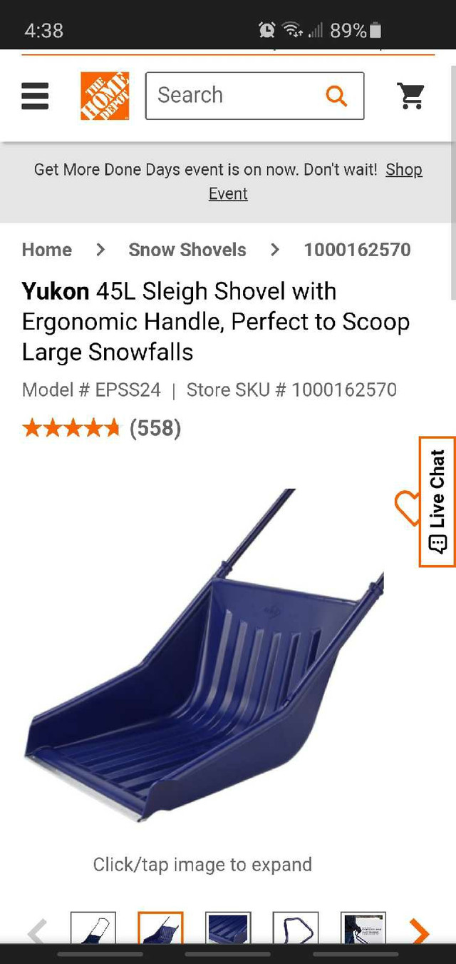 Yukon Snow Scoop for sale. Like new! in Snowblowers in Muskoka - Image 2