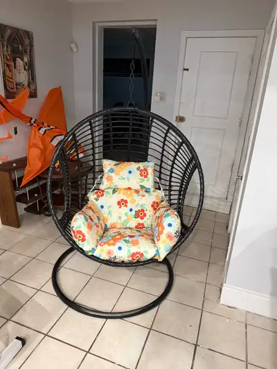 Oval/round rocking chair with cushion for outdoor or indoor, View more