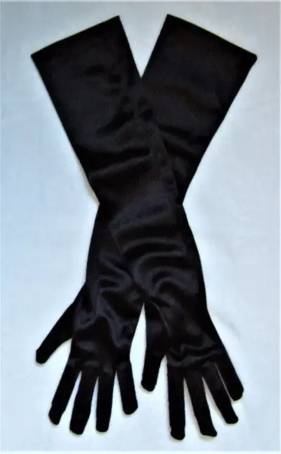 PAIR OF NEW *ONE SIZE* BLACK OPERA GLOVES, View more