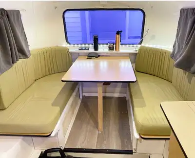 Classic 1971 Boler 13-foot trailer with the iconic red & white look! A great vintage camper for week...