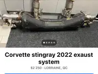 Corvette stingray 2022 exaust system 