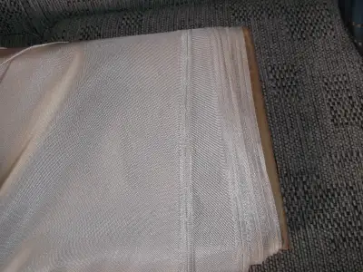 Two Bolts of Material (Wedding etc.etc.?), Material in Bags, View more