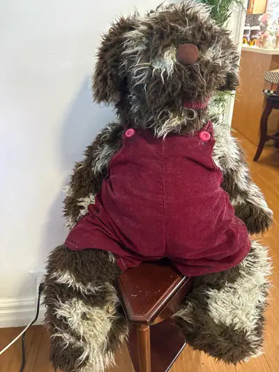 VINTAGE PLUSH SHAGGY DOG PUPPET, View more