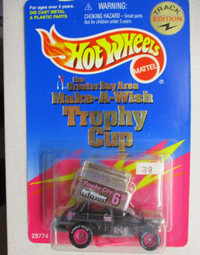 1999 Hotwheels Make A Wish Trophy City Pink Outlaws Midget Racer