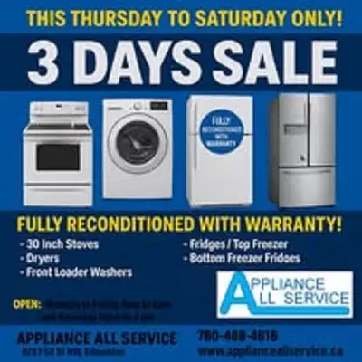 Used FRIDGEs - 3 DAY SALE THURS to SAT 9am to 5pm  9263 50 St NW, View more