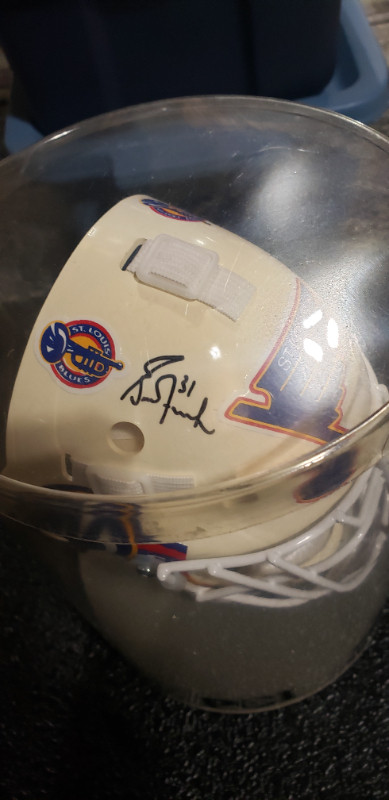 Autographed Grant Fuhr Miniature Mask. in Arts & Collectibles in St. Albert