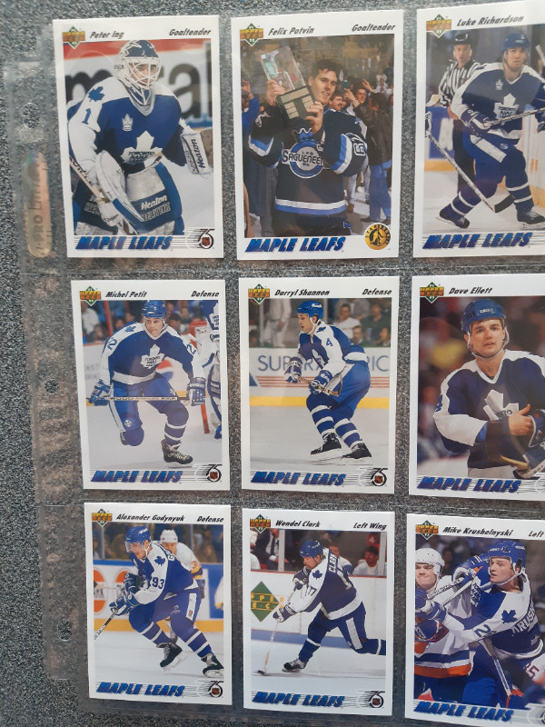 Carte de hockey Maple Leafs de Toronto Upper Deck 1991-1992 dans Art et objets de collection  à Lévis - Image 2