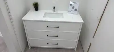 Quartz Vanity Basins – Marble Look Bathroom Sinks Available, View more
