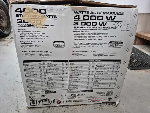 Champion Generator in Outdoor Tools & Storage in Owen Sound - Image 3