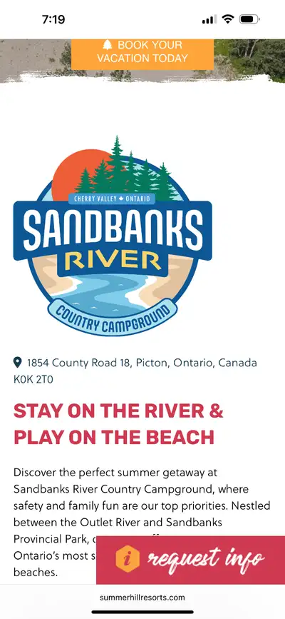 Camping Site  Reservations Sandbanks - Premium 402 Site, View more