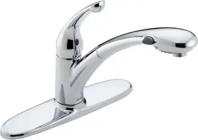 BRAND NEW DELTA Chrome Pull Down Sprayer Kitchen Faucet, View more