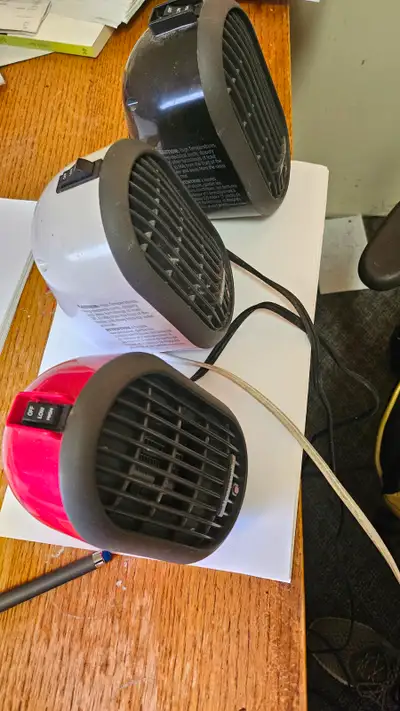 Hi Small heaters on sale Each one is sale Some of them very new Other one is old but works very well...