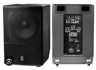 PAIR Yorkville ES18P 1600 Watt 3200 peak Powered Subwoofer 18", View more