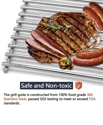 Brand New in Pack! Hongso SCI1S3 BBQ Stainless Steel Wire Cooking Grid Replacement for Select Gas Gr...