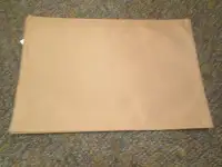 set of 5 tan cloth placemats