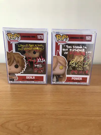 Autographed Chainsaw Man Funko Pops, View more