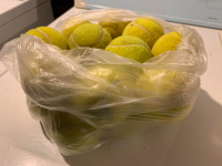 Tennis balls, badminton racquet, tennis rackets