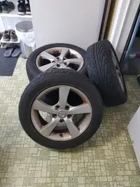 Set of 4 rims and Nankang summer tires 205/55R16 Mazda