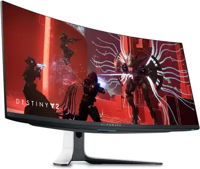 Make gaming sessions more comfortable with the Alienware 34" gaming monitor. This monitor offers lig...