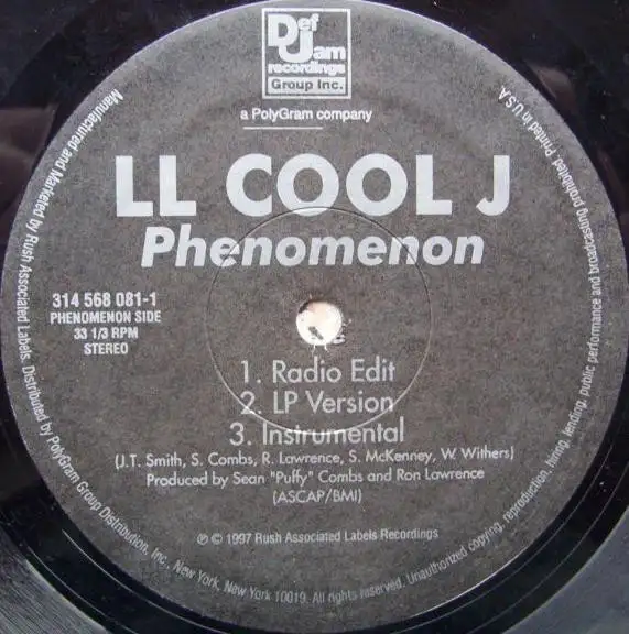 LL Cool J 12 inch vinyl Phenomenon / Hot Hot Hot record LP 1997 in CDs, DVDs & Blu-ray in Markham / York Region - Image 5