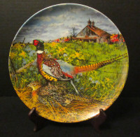 "The Pheasant" Collectors PLATE  by Wayne Anderson (1986) COA