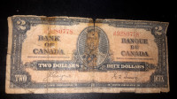 Billet de $2 de 1937 Bank of Canada