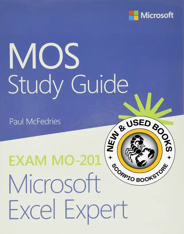 MOS Study Guide for Microsoft Excel Expert Exam 9780136627524 in Textbooks in Mississauga / Peel Region - Image 2