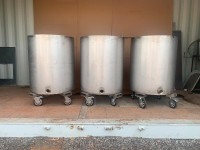 110 gal. Stainless Steel holding tanks $ 5,000.00 each