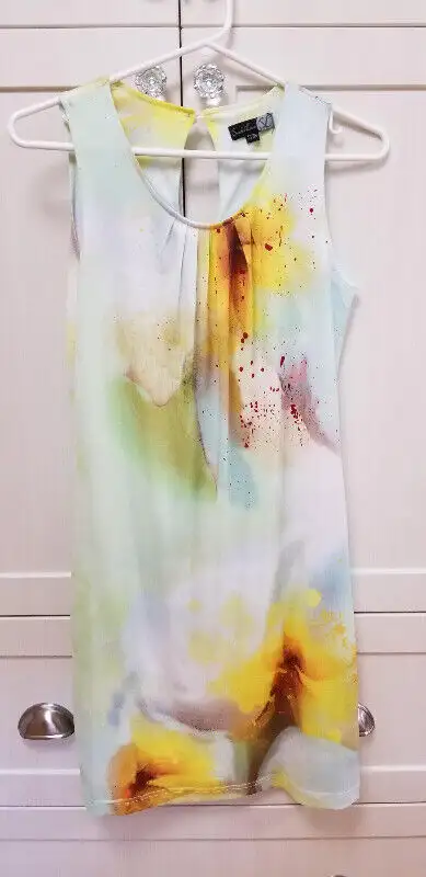 SLEEVELESS DRESS, POLYESTER BY SMASHED LEMON WORN ONCE PAID $150.00