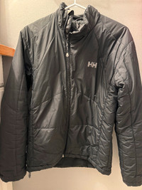 Men Helly Hansen black insulated light weight jacket size S