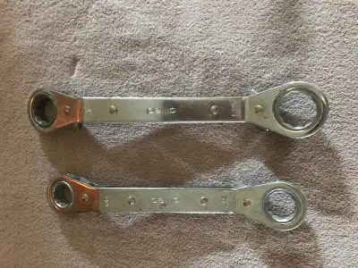 Ratcheting Wrench (1) 7/8 and 3/4, (1) 5/8 and 11/16 Allied, View more