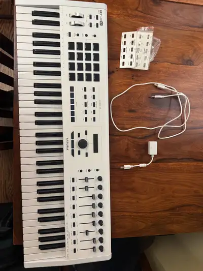 Arturia KeyLab 61 MkII MIDI Keyboard Controller (White), View more