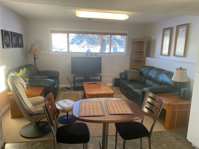 Furnished  2 bedroom  basement for rent in Camrose Alberta  suit in Short Term Rentals in Edmonton