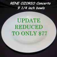 Set of 9 - RENE OZORIO Concerto 9-1/4" bowls