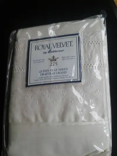 Queen Flat Ivory sheet, View more