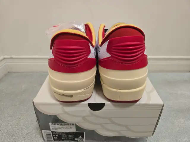 Size 8.5 - Nike Air Jordan 2 Off White White Red in Men's Shoes in Markham / York Region - Image 5