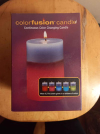 Colour fusion changing candle