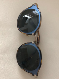 MIU MIU Cateye Sunglasses Tortoise Blue Gold MADE IN ITALY NWOT