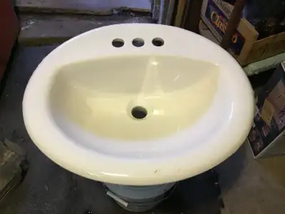 White Oval Porcelain Bathroom Sink, View more