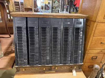 unique National Cash Register receipt cabinet , View more