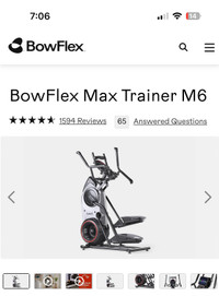 Bowflex M6 elliptical 