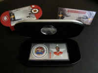 NHL stamp and medallion All-stars 2001 set #4  Jean Beliveau